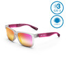 Adult Hiking Sunglasses Cat 3 MH140 White/Magenta