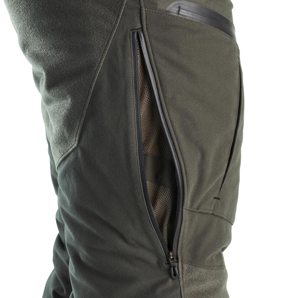 HUNTING WARM SILENT WATERPROOF TROUSERS 900 GREEN