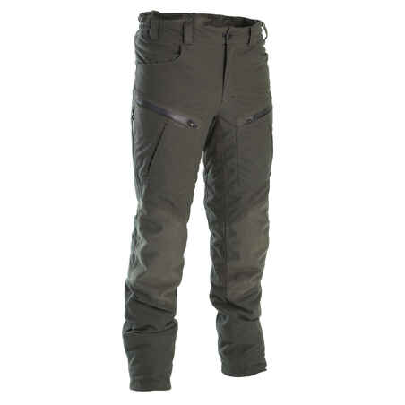 HUNTING WARM SILENT WATERPROOF TROUSERS 900 GREEN