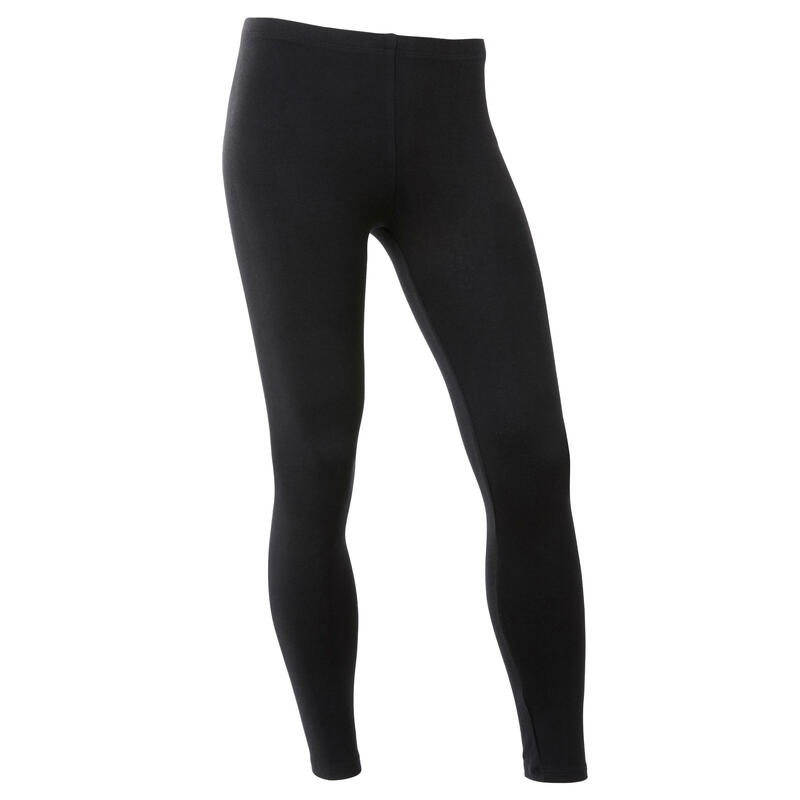 Mallas Leggings Deportivos Niña/Niño Domyos 100 negro