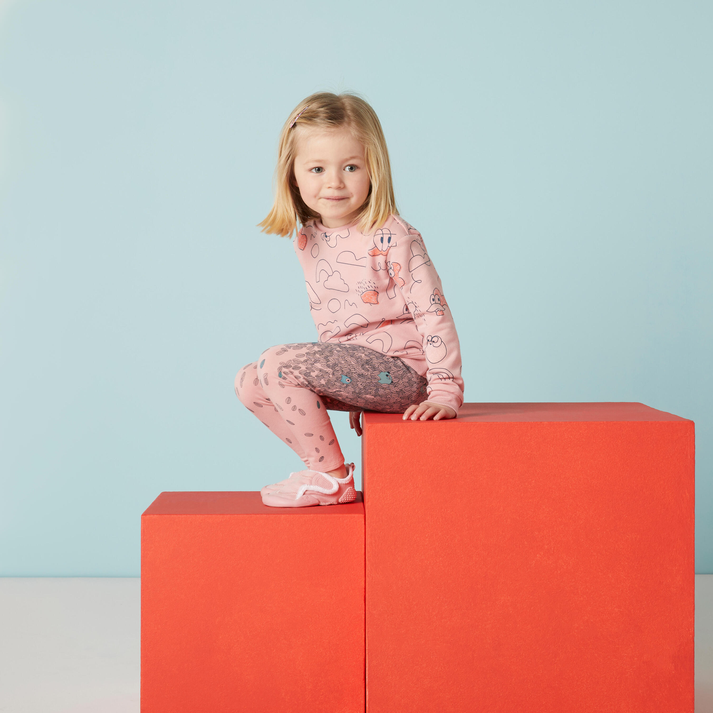 Calçado de Ginástica Conforto "Babylight" Criança 550 Rosa 54/99