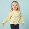 Girls' and Boys' Baby Gym Sweatshirt 100 - Yellow