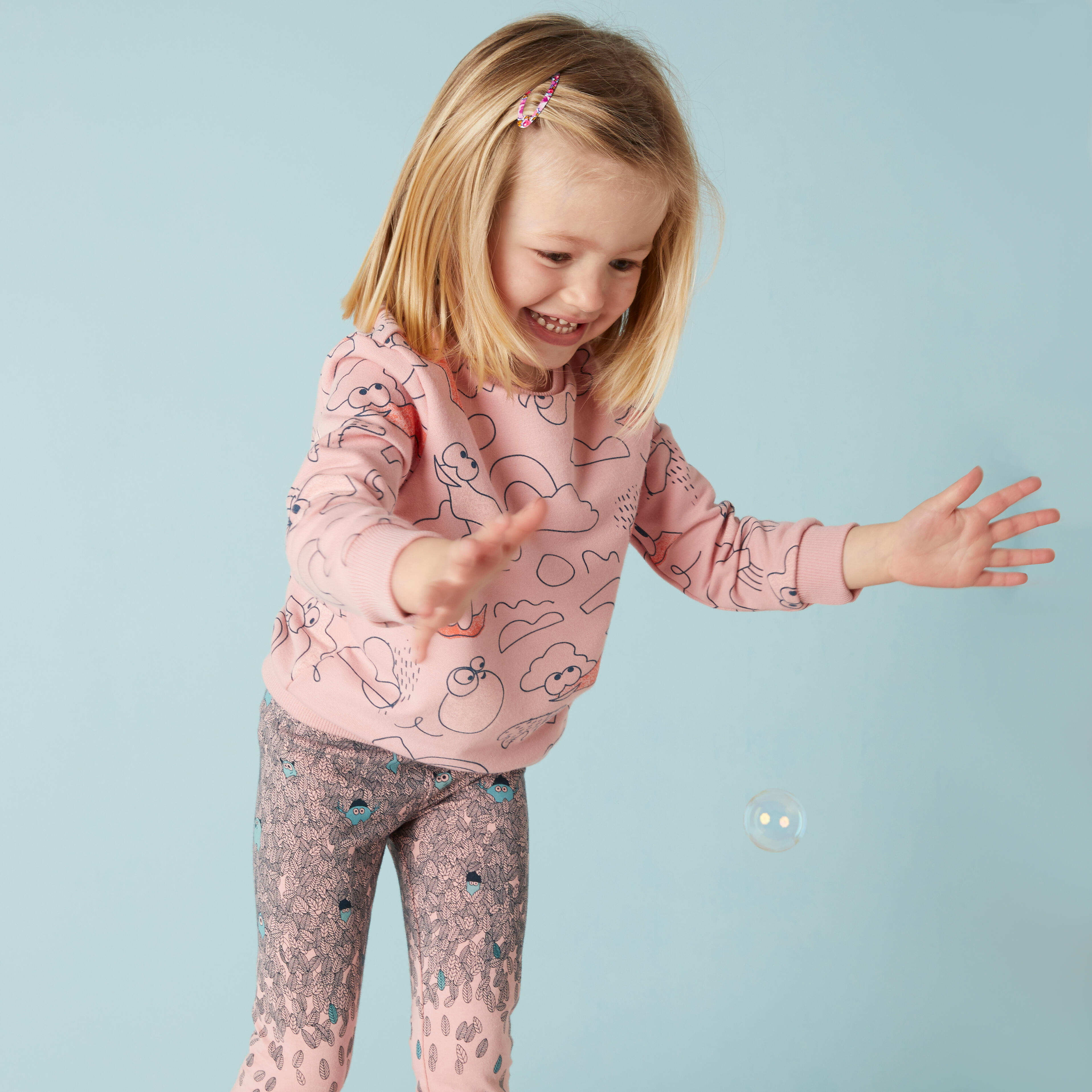Sweat Decat oons imprime rose Baby Gym enfant Decathlon