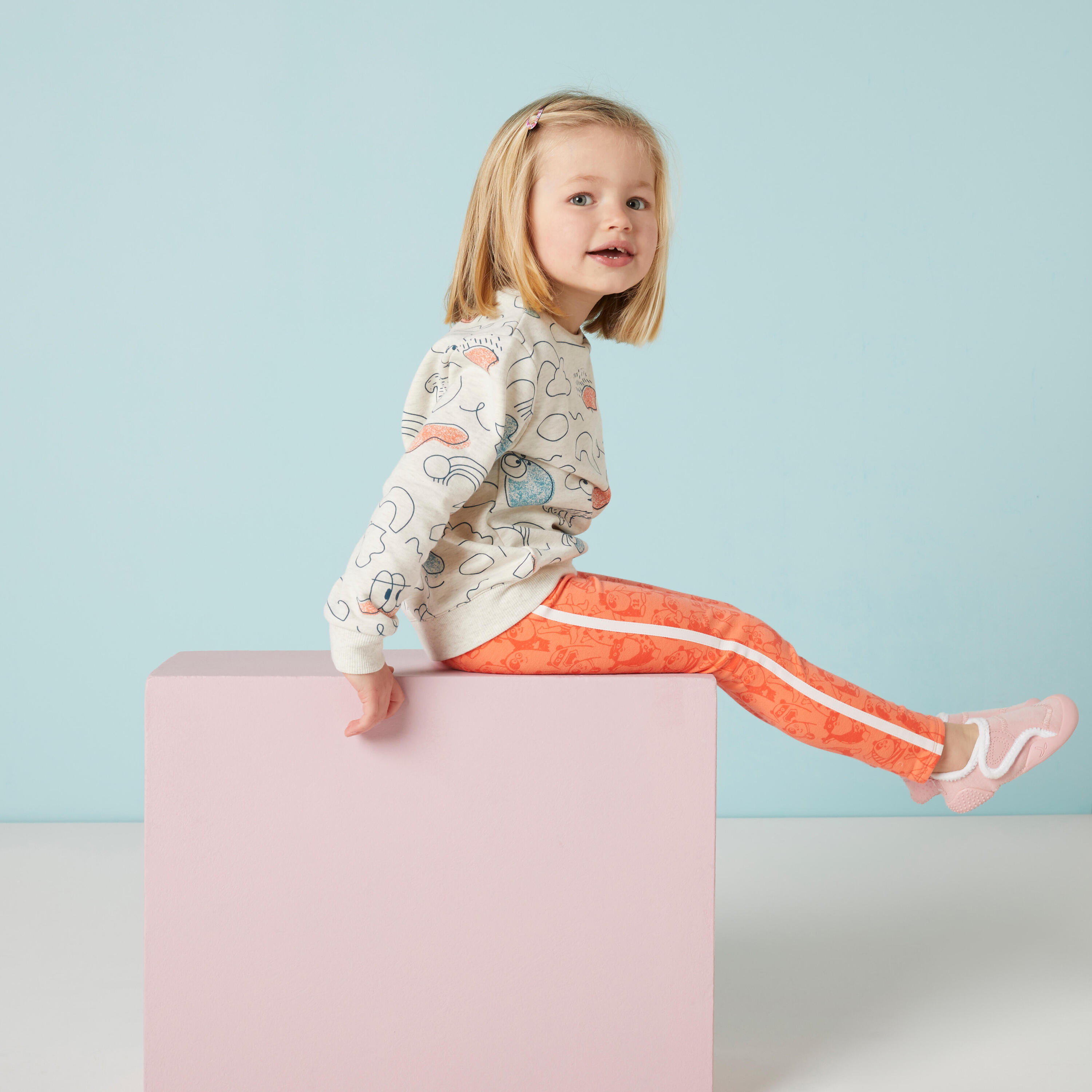 Calçado de Ginástica Conforto "Babylight" Criança 550 Rosa 85/99
