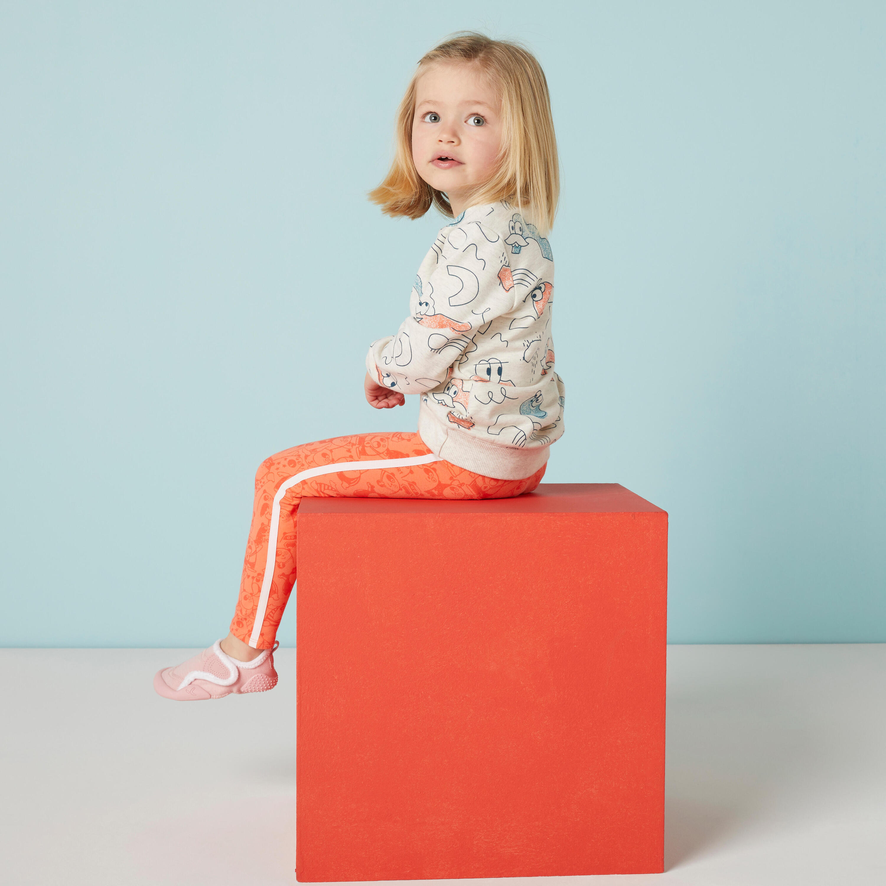 Calçado de Ginástica Conforto "Babylight" Criança 550 Rosa 34/99