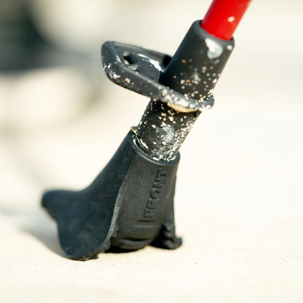 Šiaurietiškojo ėjimo lazdų guminiai antgaliai „PW Multifitpad“, juodi