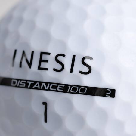 Bola Golf Inesis Distance 100 Isi12 Pcs - Putih