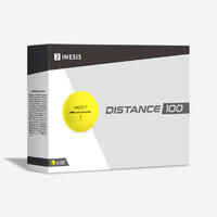 كرة جولف Distance 100 × 12 - أصفر