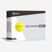 Set 12 Mingi Golf DISTANCE 100 Galben