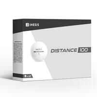 Distance 100 Golf Ball x12 - White