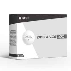 Μπάλα γκολφ Distance 100 x12 - Λευκή