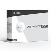 BOLA DE GOLF DISTANCE 100 BRANCO (CONJUNTO DE 12 UNIDADES)