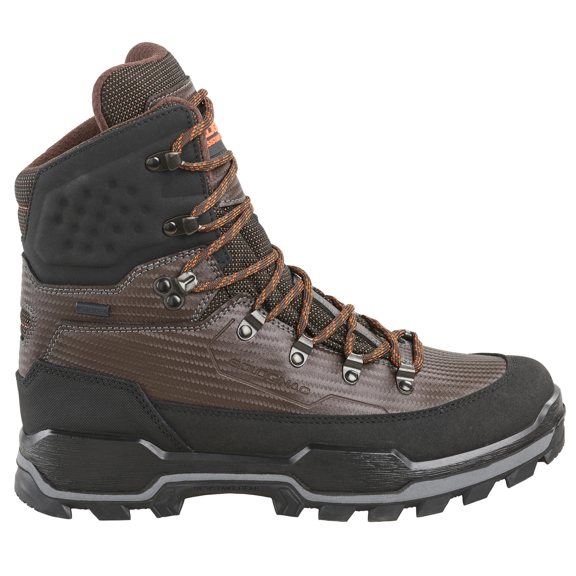 CHAUSSURES CHASSE IMPERMEABLES RESISTANTES MARRON CROSSHUNT 900