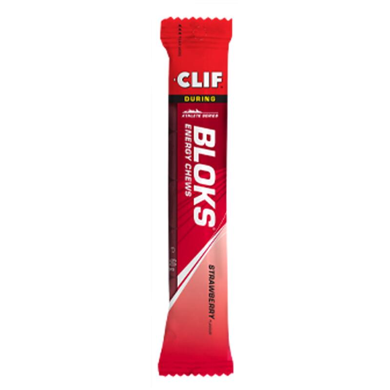 Gomme Énergétique CLIF SHOT BLOKS (60 g) Fraise