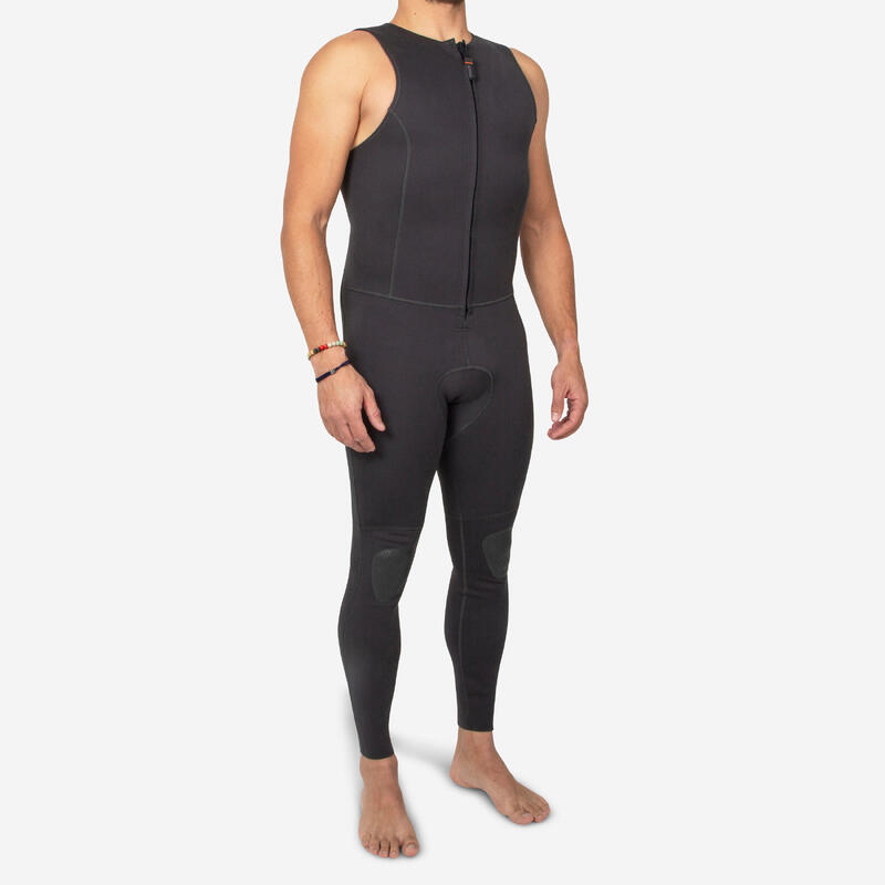 Neopreen herenwetsuit voor kanoën, kajakken en suppen long john 2 mm