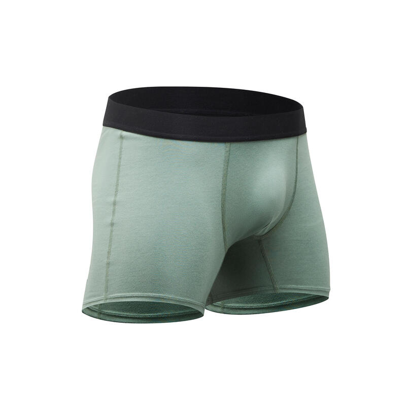 Stretch Cotton Fitness Boxer Shorts - Green