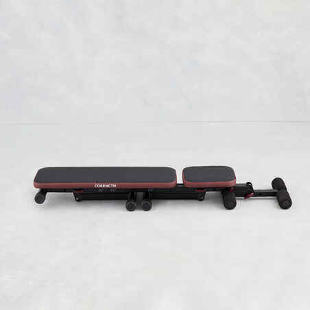 Fold-Down Incline Weights Bench with Leg Bar 500 Fold