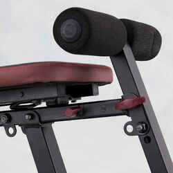 Fold-Down Incline Weights Bench with Leg Bar 500 Fold