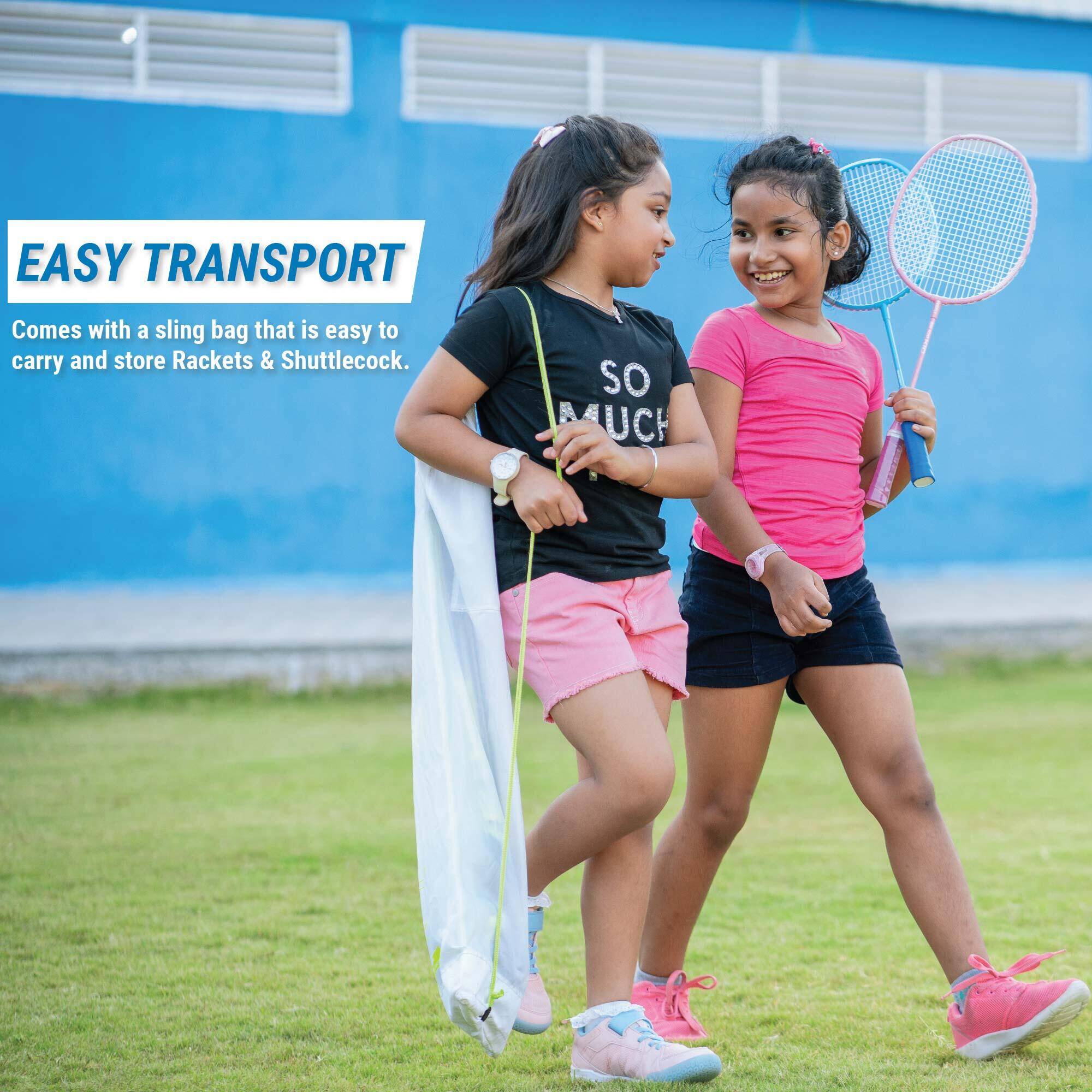 Outdoor Badminton Easy Net Discover Yellow -  3