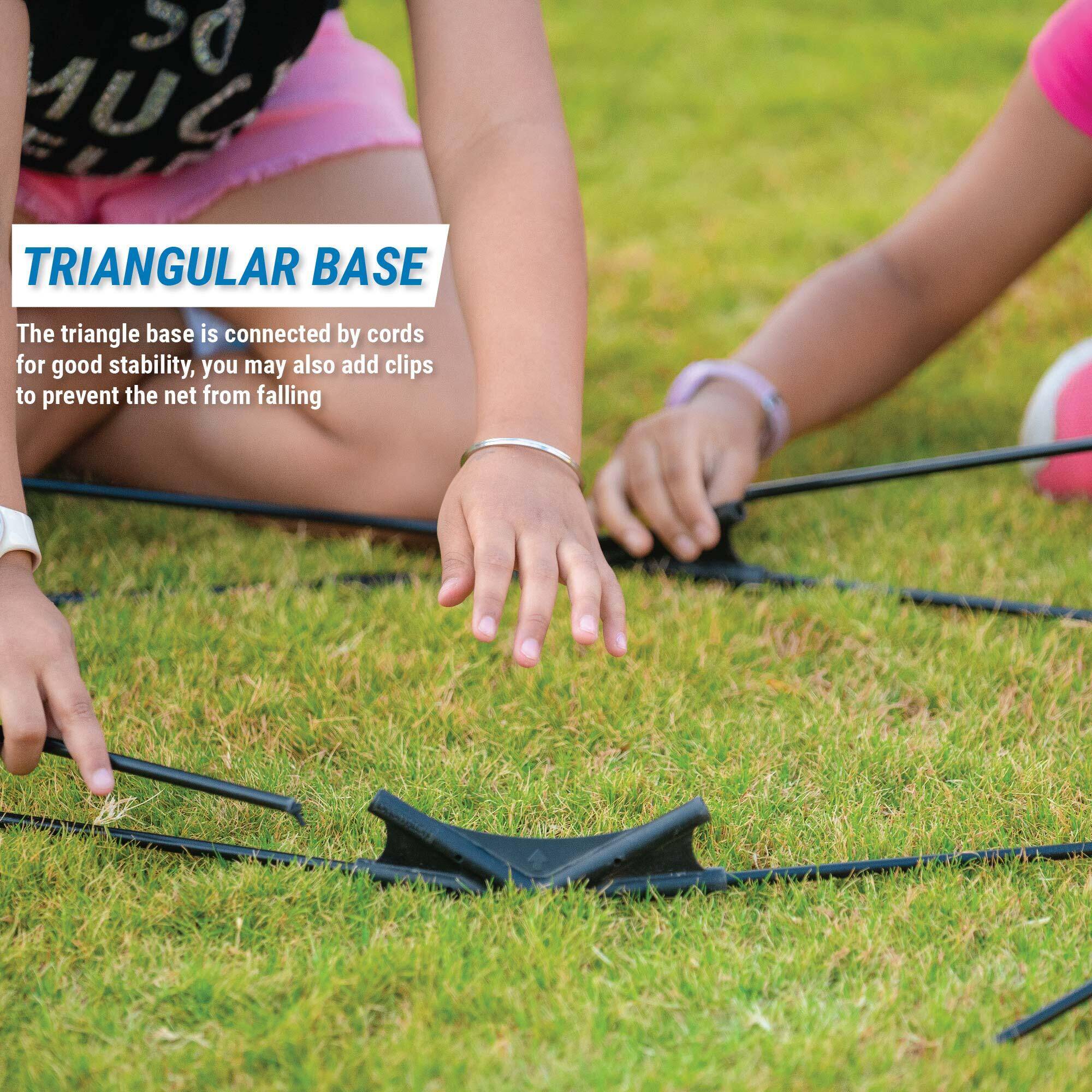 Outdoor Badminton Easy Net Discover Yellow -  4