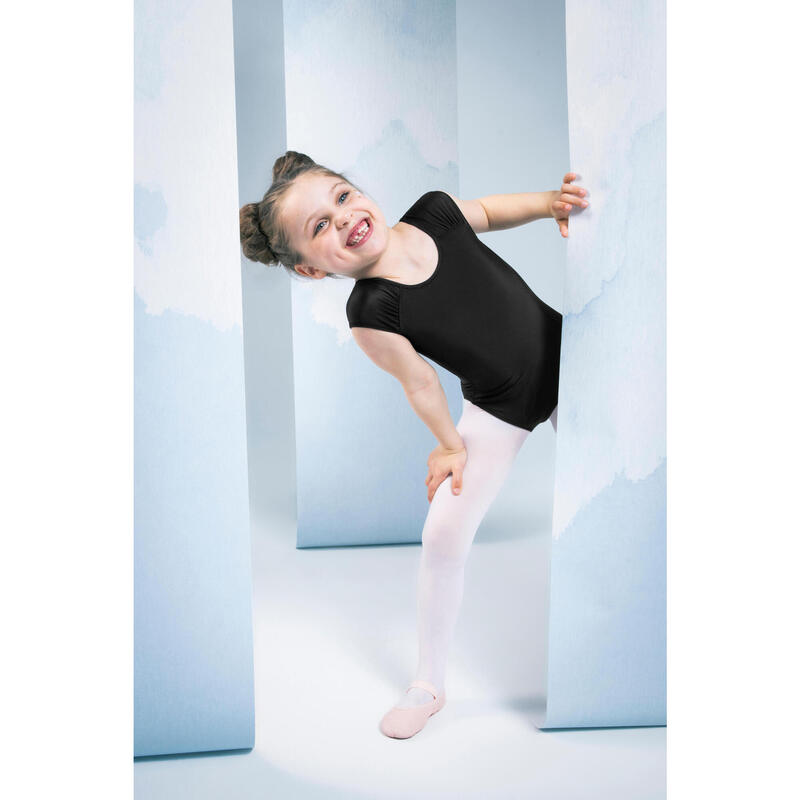 Maillot ballet manga corta Niña Starever negro