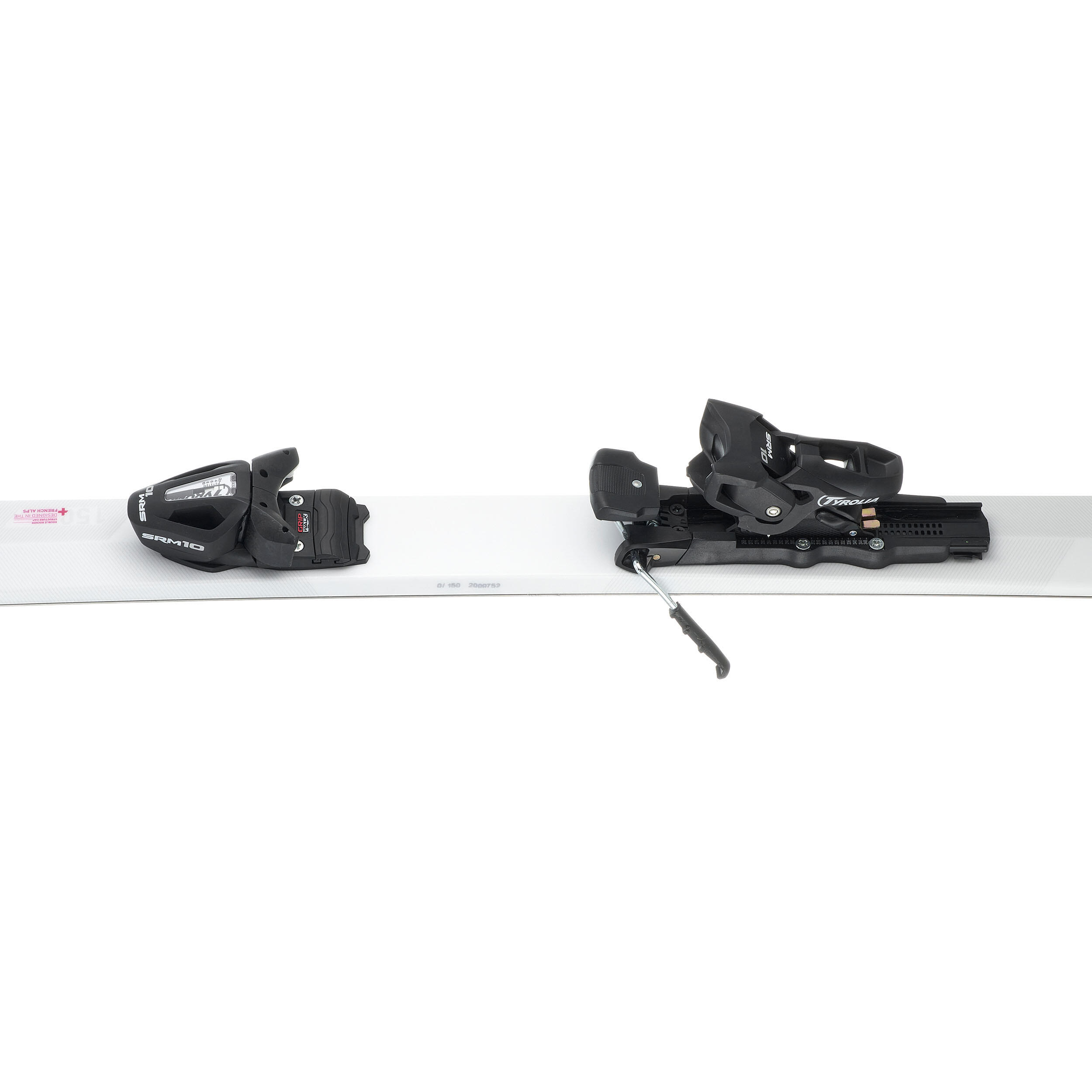 ALPINESKI'S MET ZWARTE BINDINGEN VOOR DAMES CROSS 150+ WIT/PAARS 10/18