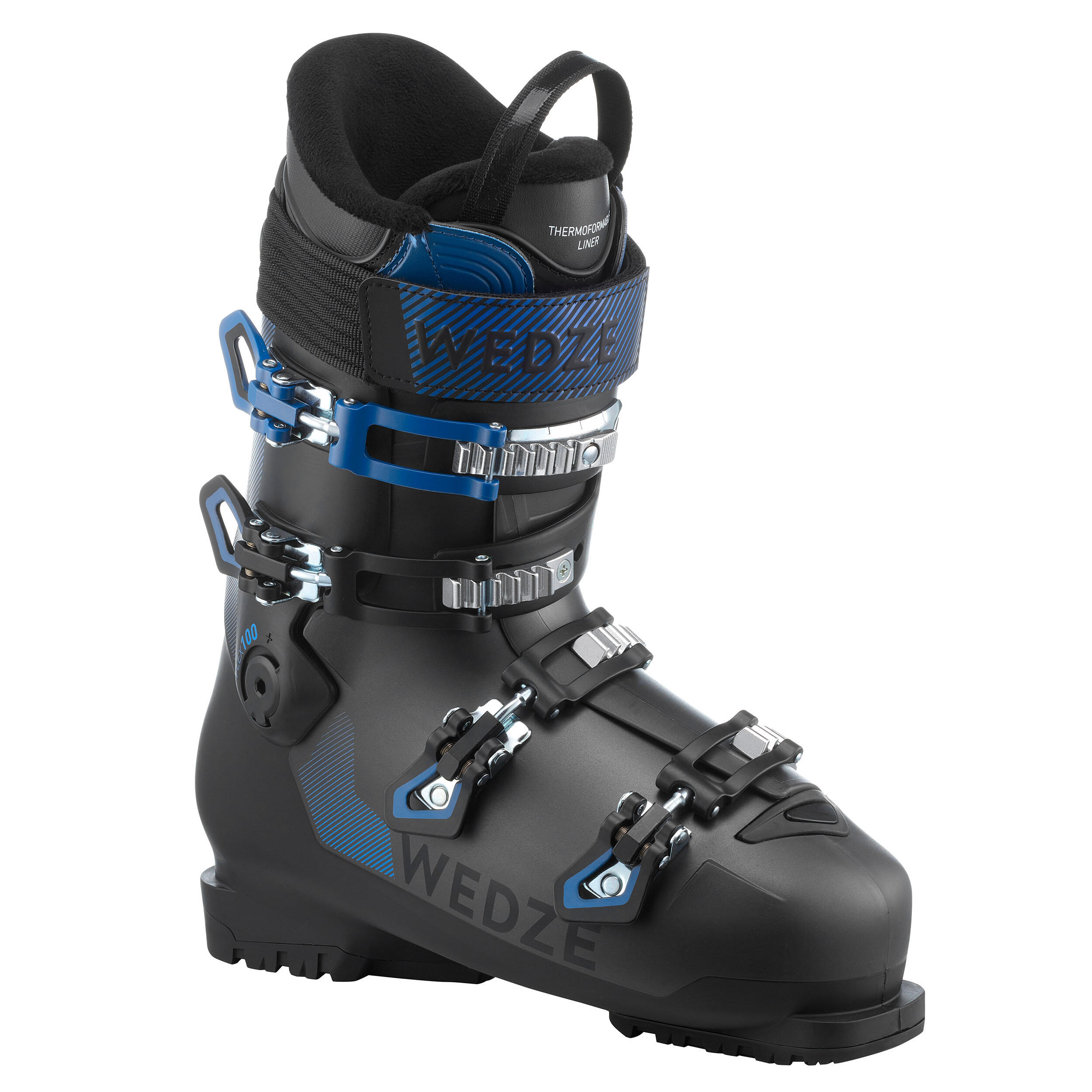 BOTAS DE SKI HOMBRE 580 FLEX100 NEGRO - Decathlon