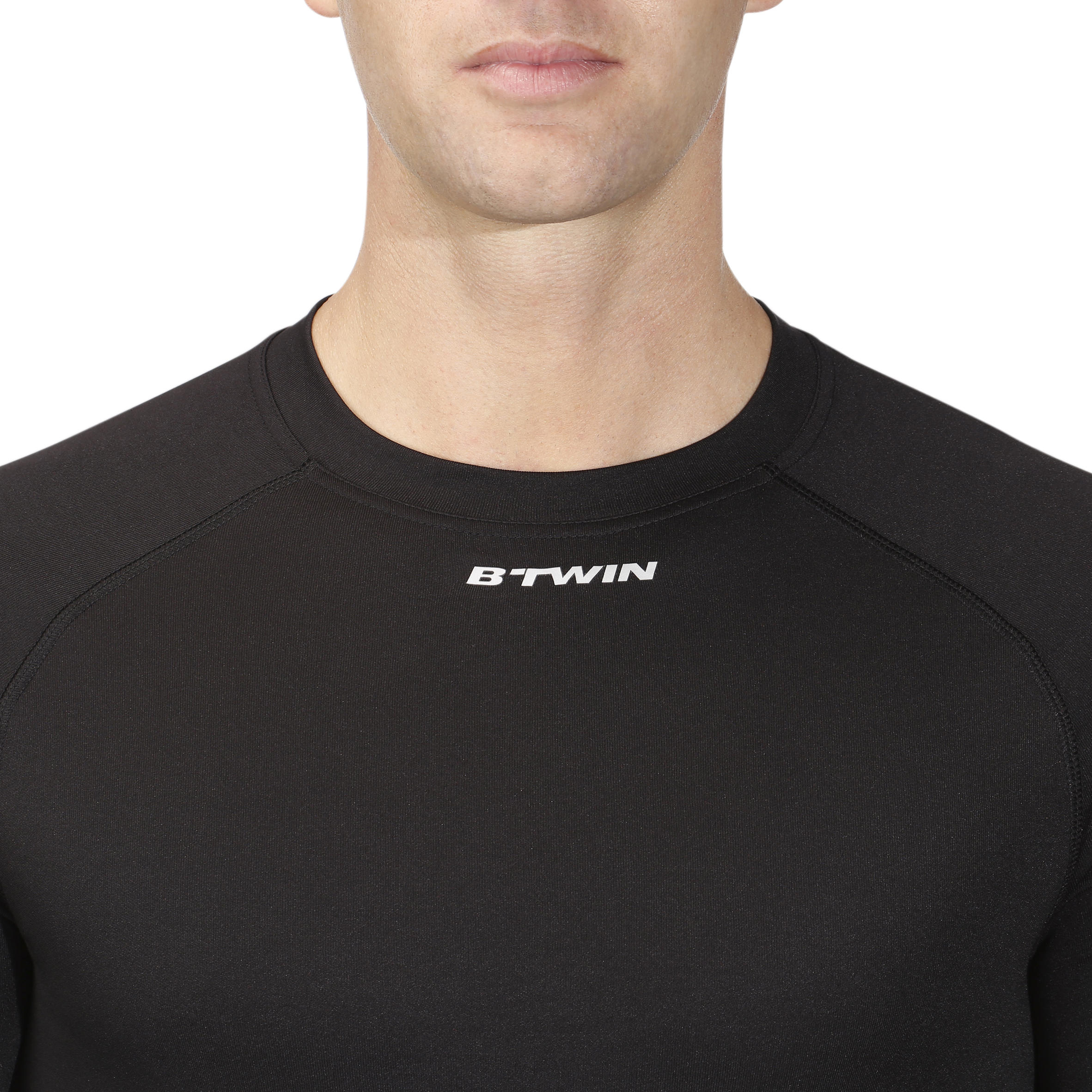 100 Cycling Long-Sleeved Base Layer - Black