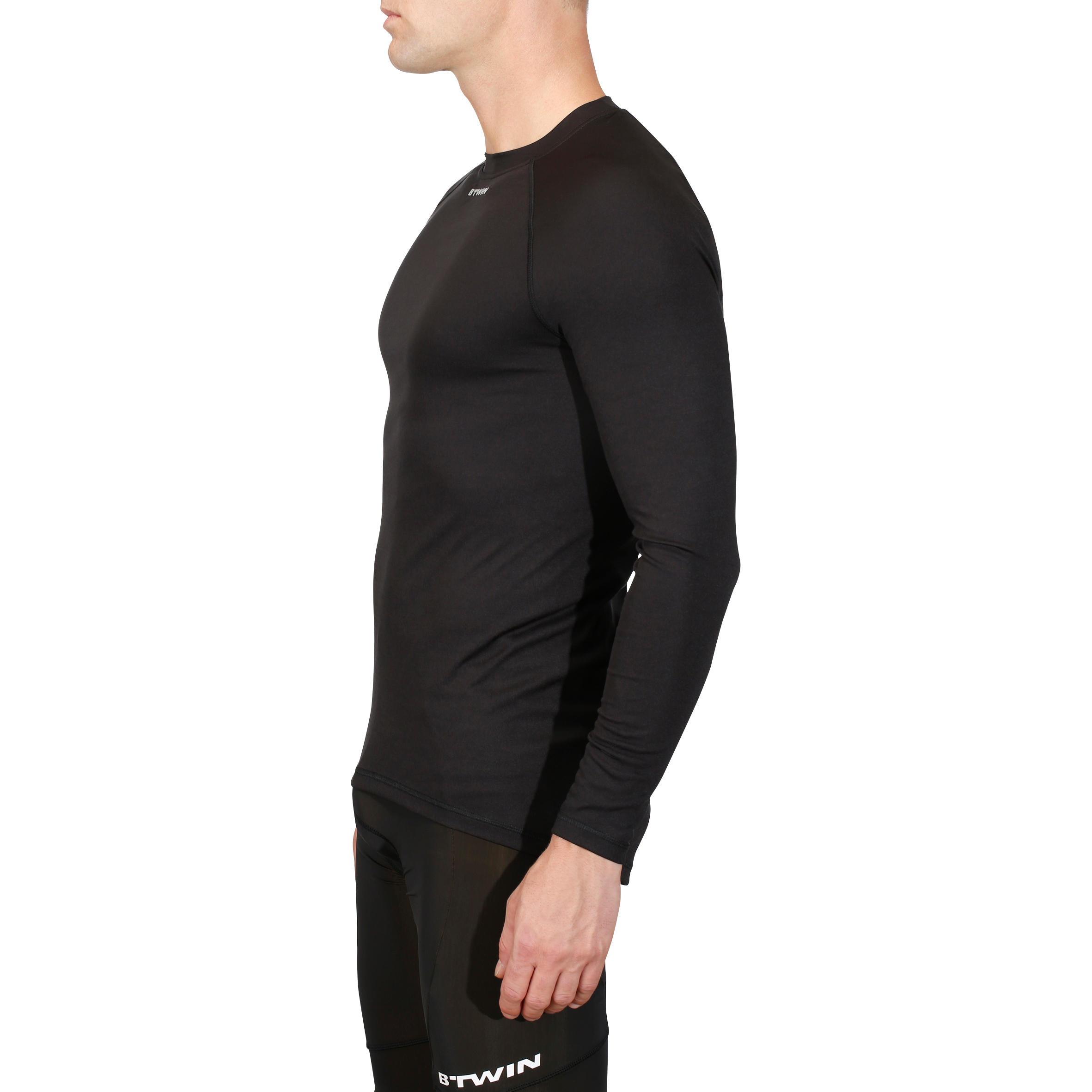 100 Cycling Long-Sleeved Base Layer - Black