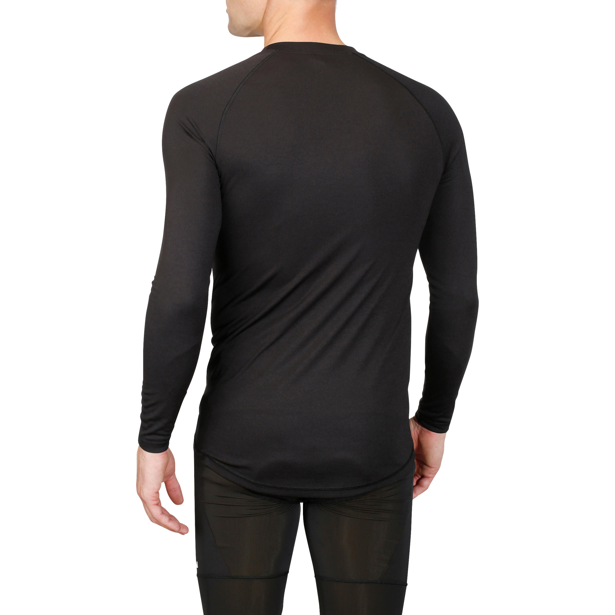 100 Cycling Long-Sleeved Base Layer - Black