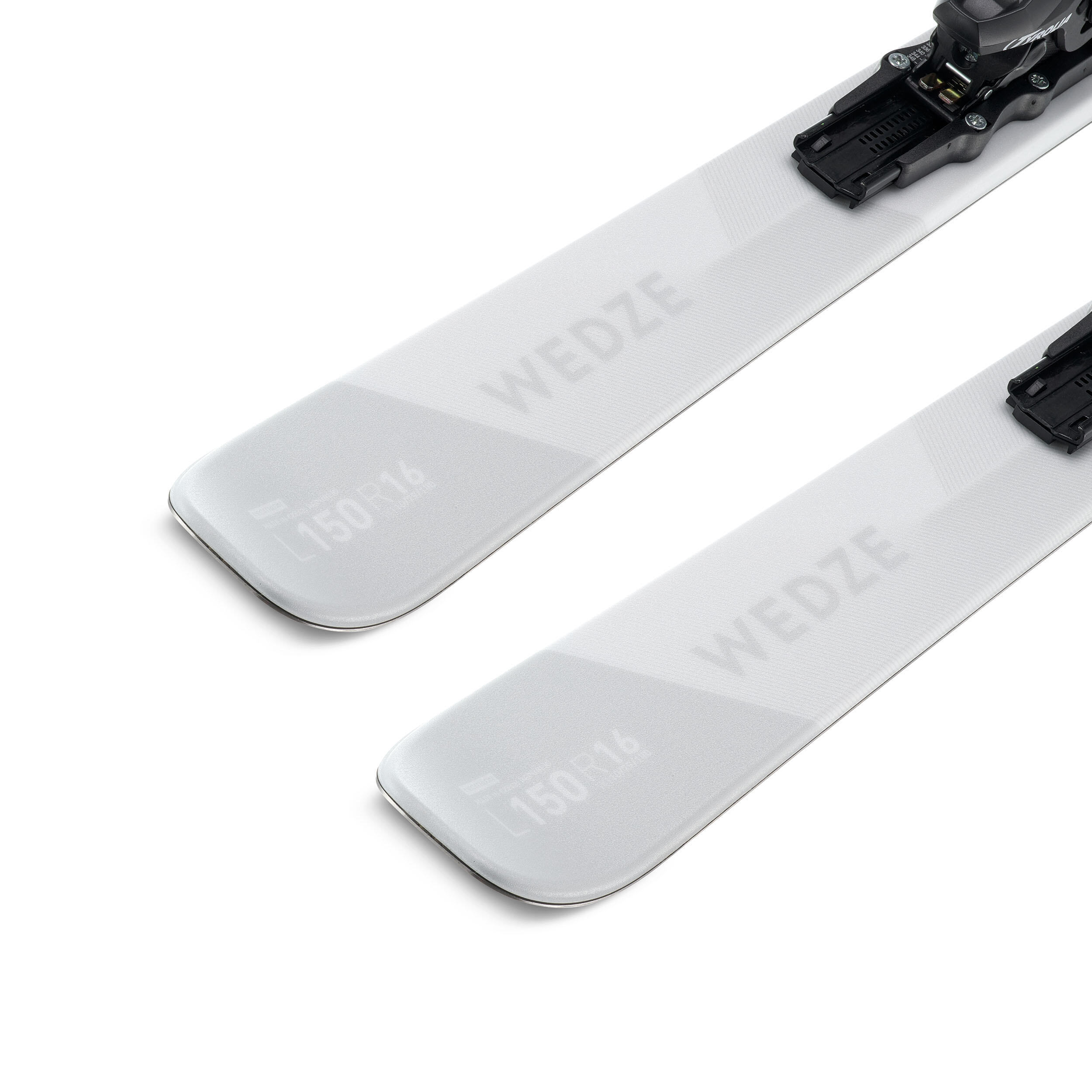 ALPINESKI'S MET ZWARTE BINDINGEN VOOR DAMES CROSS 150+ WIT/PAARS 6/18