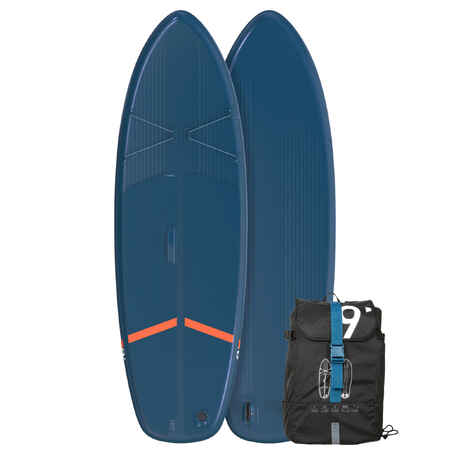 SUP-Board Stand Up Paddle aufblasbar X100 Touring Einsteiger 9' blau