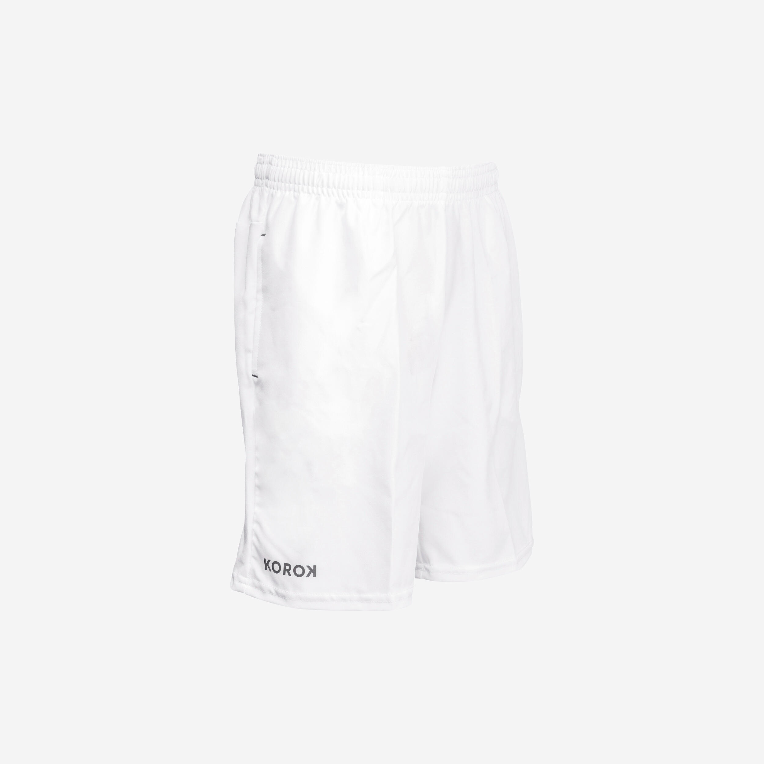 Pantaloncini da hockey FH500 da ragazzo, bianco