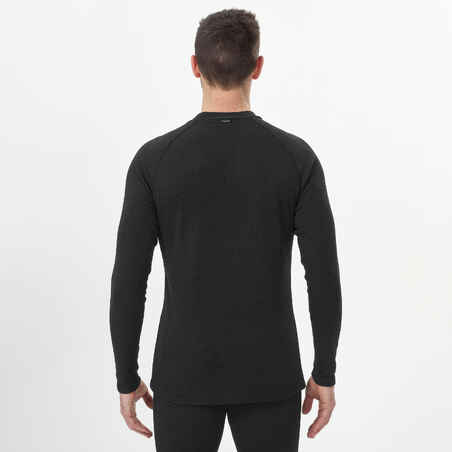 Men's ski base layer top - BL 100 - Black 