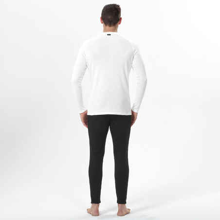 Men’s ski base layer top - BL 100 
 - White Greige