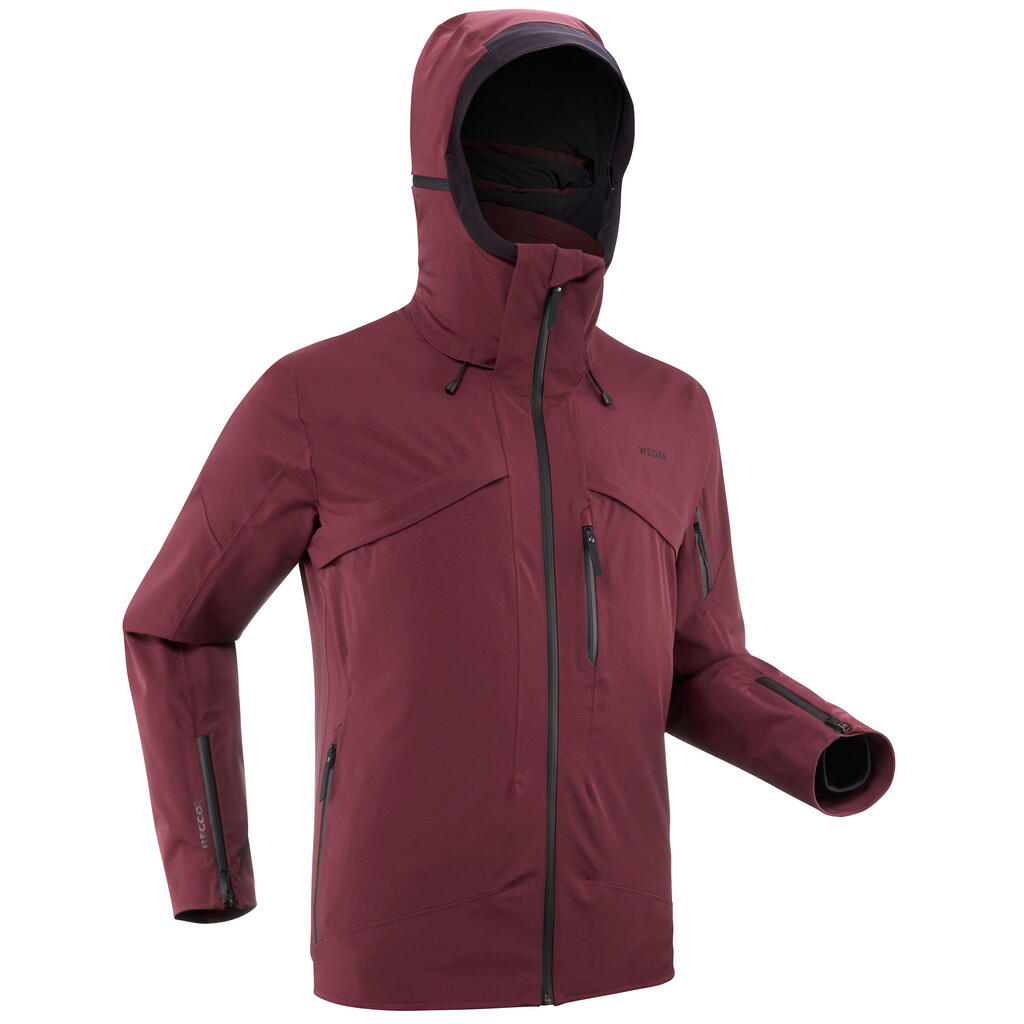 MEN'S SKI JACKET + LINER JACKET - 980 - BURGUNDY