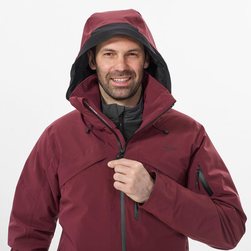 Skijacke mit Unterziehjacke Herren - 980 bordeaux 