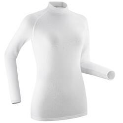 Maglia termica sci donna 100 bianca