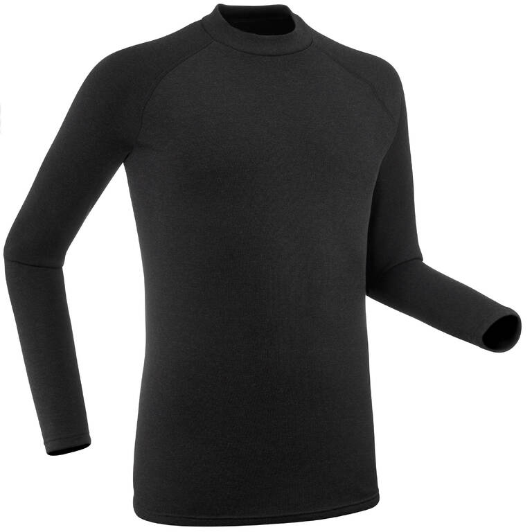 Atasan Baselayer Ski Pria BL 100 - Hitam