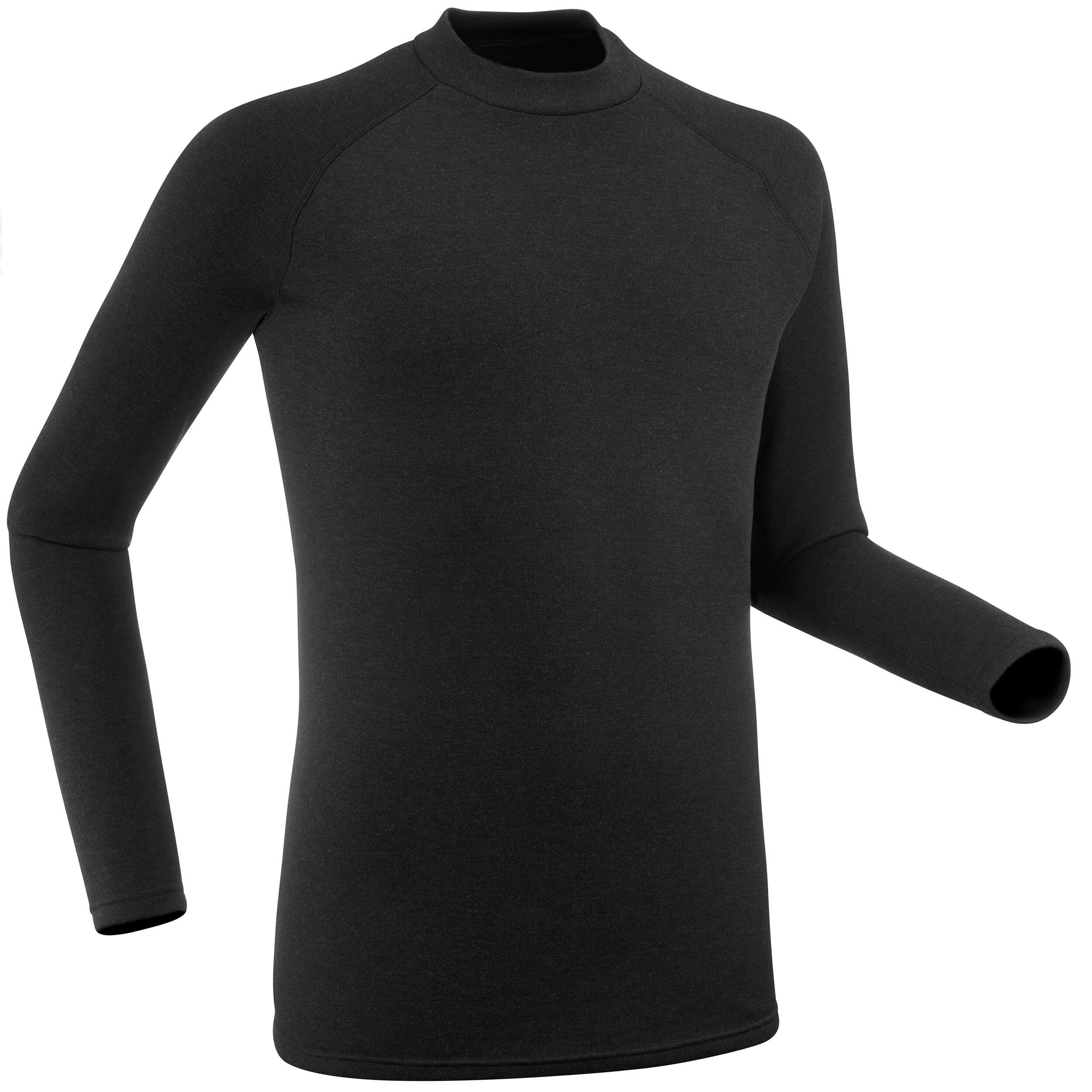 Men's ski base layer top - BL 100 - Black  8/10