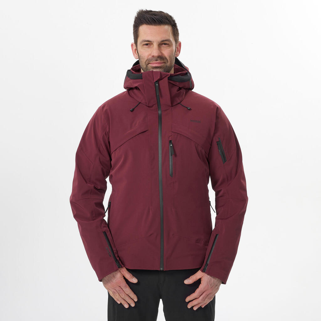 MEN'S SKI JACKET + LINER JACKET - 980 - BURGUNDY