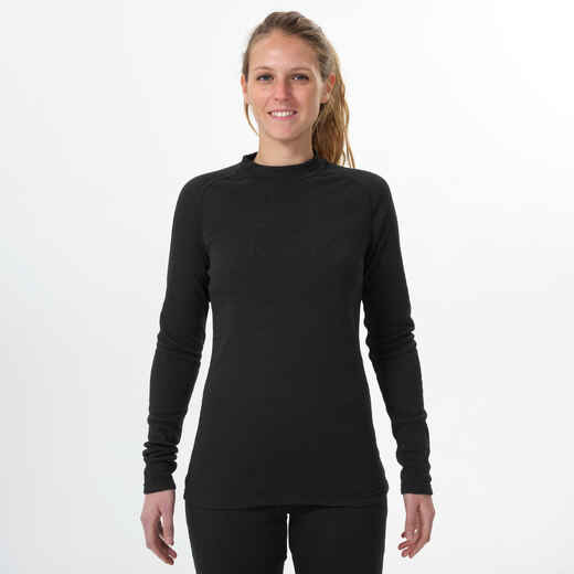 
      Sieviešu silts, ērts slēpošanas termoveļas krekls “100”, melns
  
