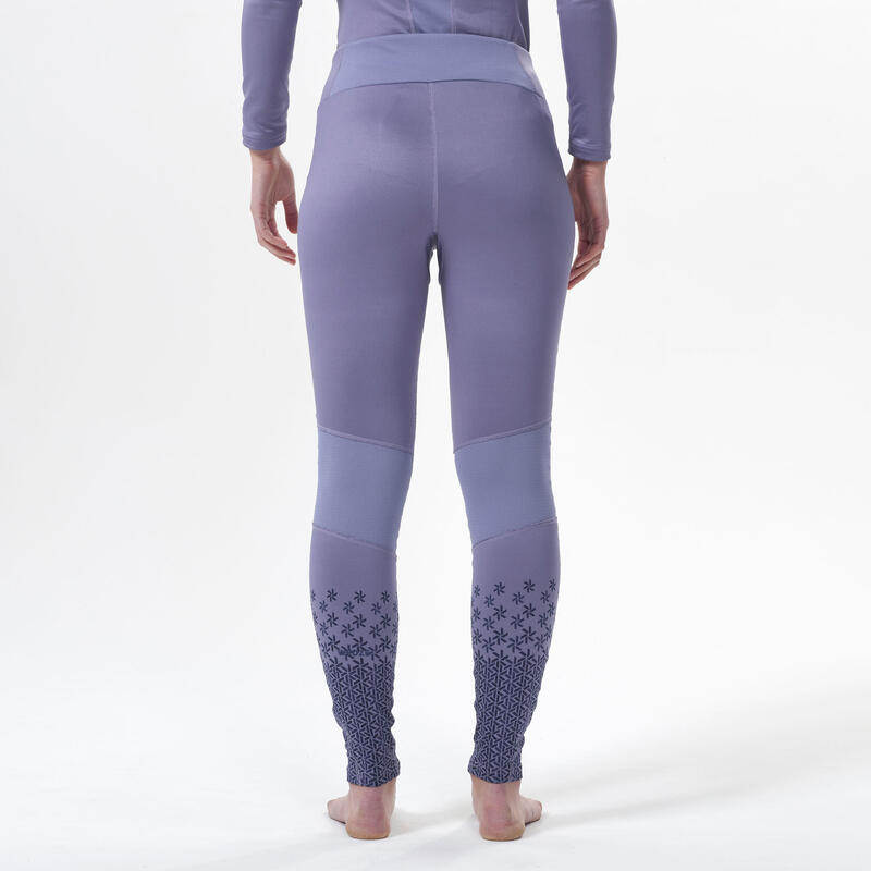 Sous-vêtement de ski femme - BL500 bas -violet