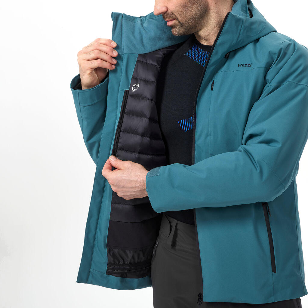 Men's Warm Ski Jacket - 500 - Blue