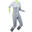 COMBINAISON SKI CLUB COMPETITION ADULTE 980 - GRIS / JAUNE