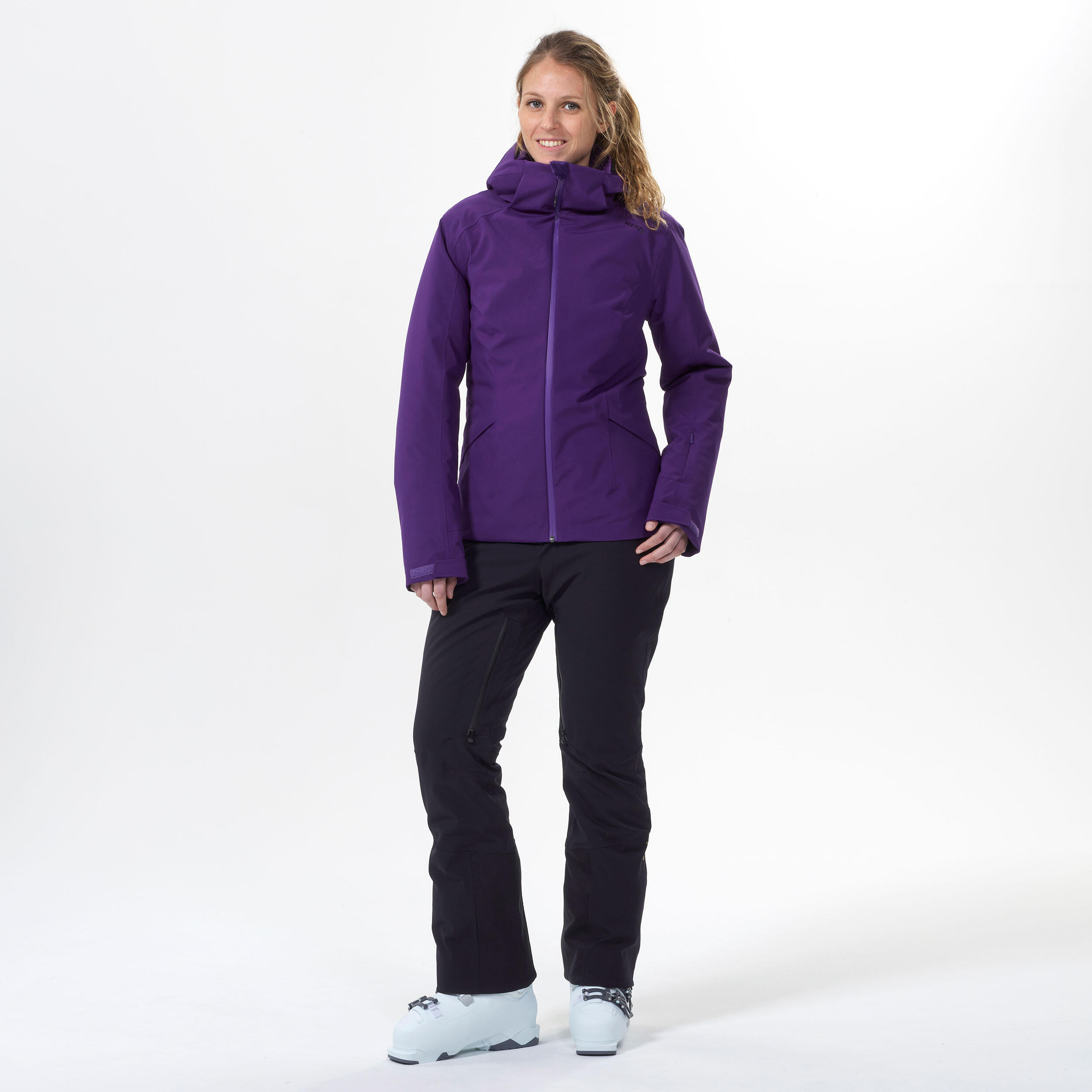 WOMEN’S WARM SKI JACKET - 500 - PURPLE 3/10