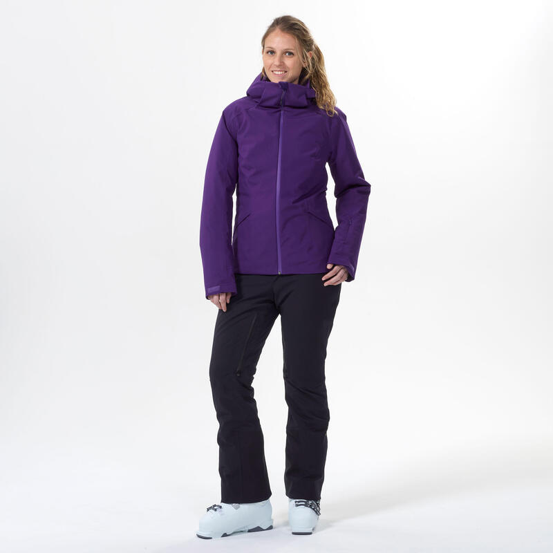 Dámská lyžařská bunda 500 fialová 