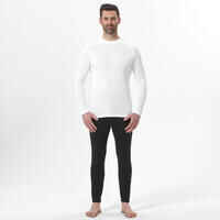 Men's Warm, Comfortable Thermal Skiing Base Layer 100 - White