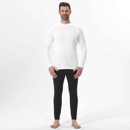 Vyriški apatiniai slidinėjimo marškinėliai „100“, balti