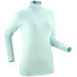 Women's Ski Base Layer Top - 500 - Mint Green